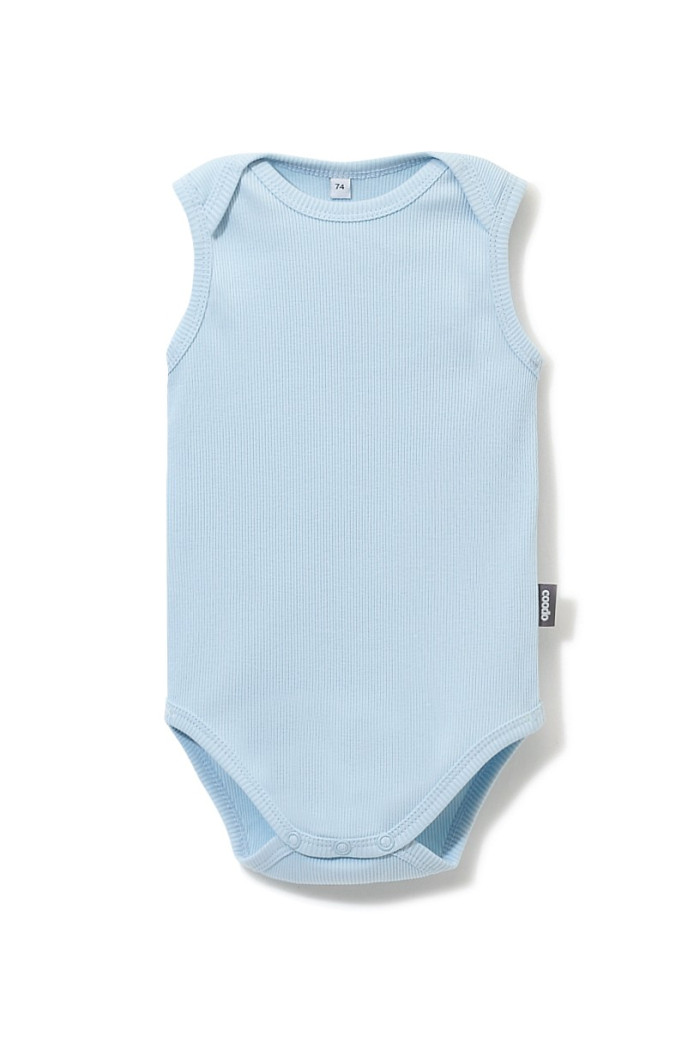 Body basic sleeveless prążkowane