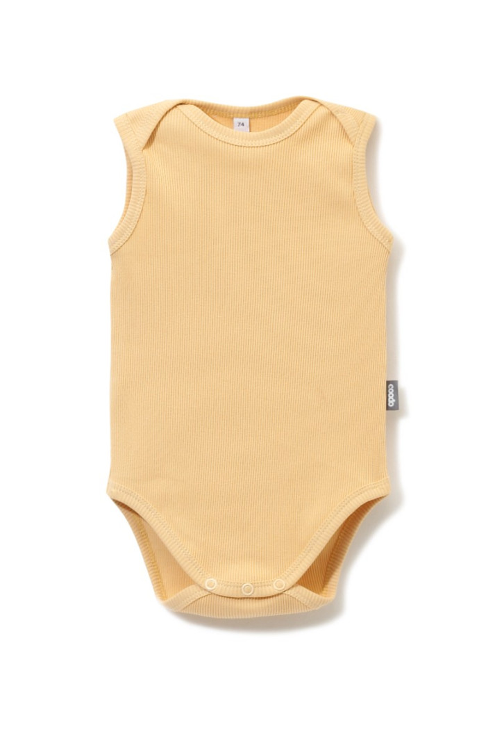 Body basic sleeveless prążkowane